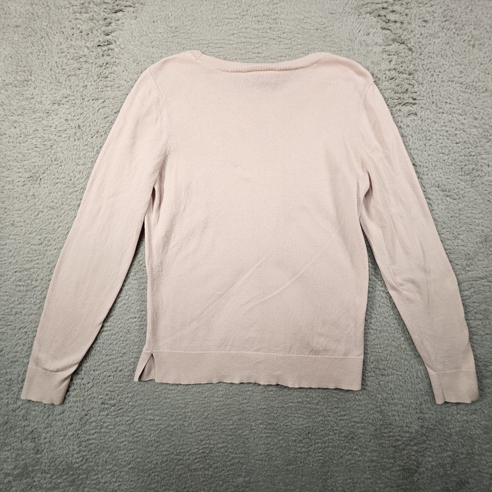 Loft Outlet Sweater Women‎ S Pink Llama Graphic Applique Soft Girl Whimsical - Picture 6 of 11